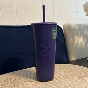 Starbucks Matte Purple Reusable Tumbler with Straw